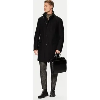 Dámský kabát JOOP! Vlněný kabát 17 JC-251Makse 30043638 Černá Regular Fit 50