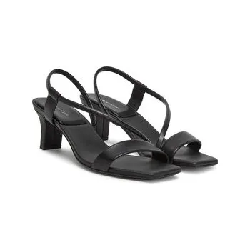Dámské sandále Sandály Calvin Klein Heel Sandal 50 Squared Lth HW0HW02534 Černá 41