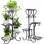 GreenStand kovový stojan na rostliny 79 cm, 4 úrovně, s ozdobným kováním