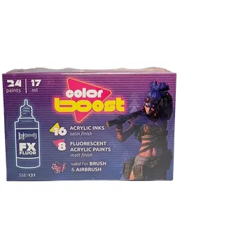 Modelářská barva Scale75 Color Boost INK a FLUOR barvy - 24x17ml