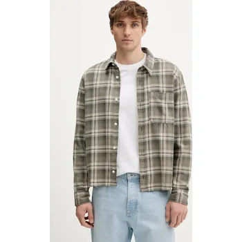 Pánská košile Bavlněná košile Hollister Co. KI325.5246.308 zelená 78A, vel. XXL