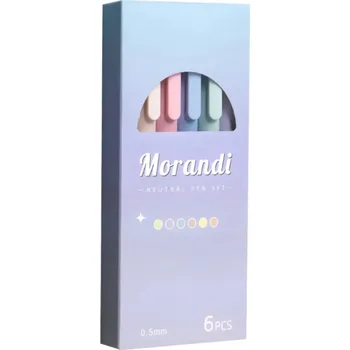 Morandi 6ks Pastelové gelové pero rychleschnoucí 0,5 mm