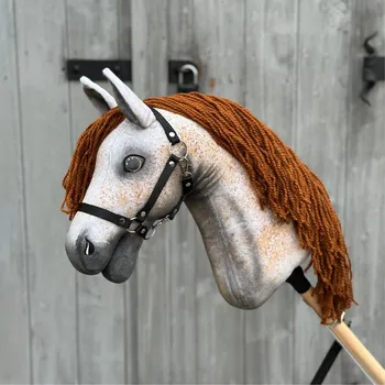 Hobby horsing Hobby Horse Pompo s černou ohlávkou Velikost: M