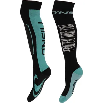 Pánské oblečení Ponožky O'NEILL U SKI SOCKS COLOURBLOCK LOGO 2PK 201061006-7003P – Multicolor 35-38