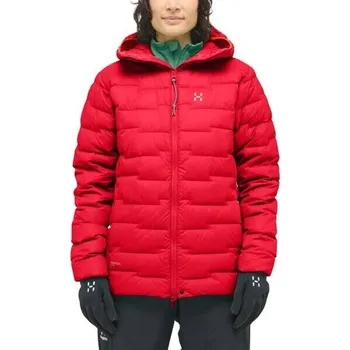 Dámská bunda Dámská bunda Haglöfs Roc Flash Down Hood velikost M červená