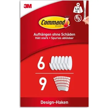 Nábytkové kování Designové bílé háčky Command GP081-6EU