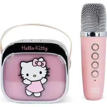 OTL Technologies LED karaoke reproduktor s mikrofonem Hello Kitty PopSing
