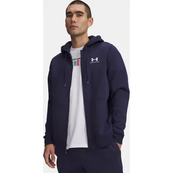 Pánská móda Pánská mikina Under Armour UA Essential Fleece FZ Ho 1373881-410 Modrá SM