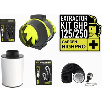 Vzduchotechnické potrubí GARDEN HIGHPRO GARDEN HIGH PRO EXTRACTOR KIT 125mm, 250m3/h