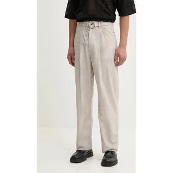 Dámské kalhoty Kalhoty Nanushka FERRE NM24PFPA01775 béžová 01X, vel. S