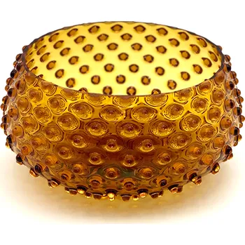 přísavka na sklo Mísa 23cm - Hobnail - Ananas - amber | 77973