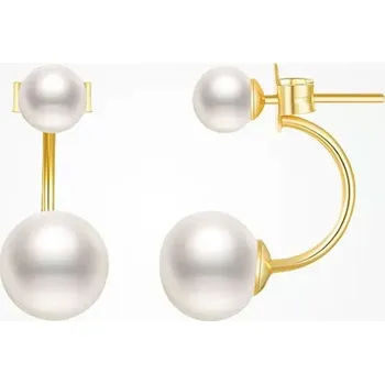 Náušnice JAY Stříbrné náušnice s perlou Helene, stříbro 925/1000 JAY-0092-FF23105 Zlatá