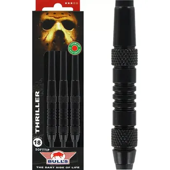 Šipka Bulls NL šipky Thriller Black Brass soft 18g