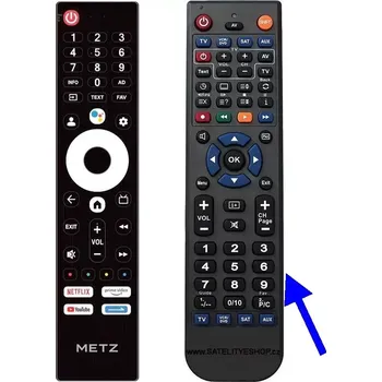 Dálkový ovladač Metz 32MTE6000Y dálkový ovladač náhradní