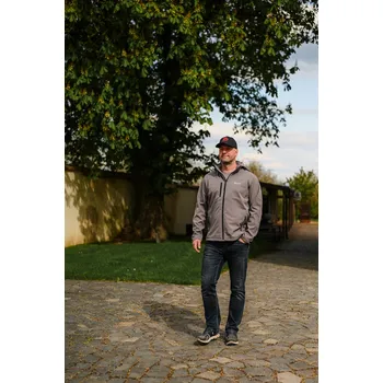 Běžecké oblečení bunda pánská sofsthell Barva: šedá, Velikost: M