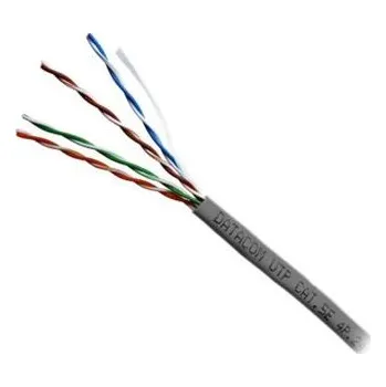 Síťový kabel DATACOM UTP flex,Cat5e PVC,šedý,100m,lanko