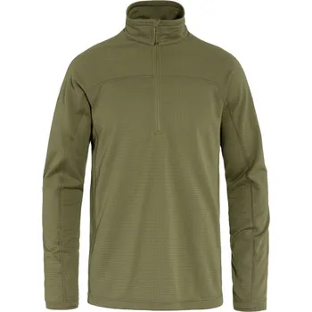 Pánská mikina fleece mikina pánská FJÄLLRÄVEN Abisko Lite Fleece Half Zip M Green - XS