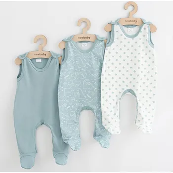 Dupačky Kojenecké dupačky New Baby Classic II Uni 3ks mátová, vel. 80 (9-12m)
