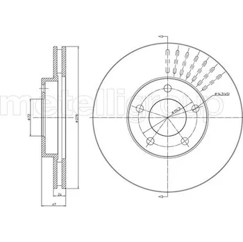 Brzdový kotouč Brzdový kotouč METELLI 23-1036C