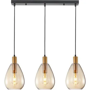 Závěsné svítidlo 3x E27 chromová ITALUX Zulo PND-27812-3-BRO-AMB