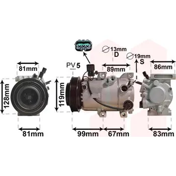 Kompresor klimatizace Kompresor, klimatizace VAN WEZEL 8200K414