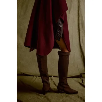 Dámské kozačky Semišové boty Answear.LAB AN-X24285-3007A-L hnědá 89X, EUR 39