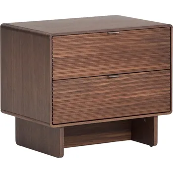 Noční stolek Kave Home Ořechový noční stolek Norlen 60 x 40 cm