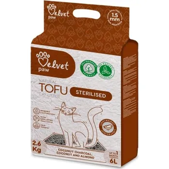 Podestýlka pro kočku Podestýlka cat Velvet Paw Tofu Sterilised cats 6l / 2,6kg