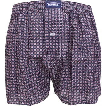 Trenýrky Pánské plátýnkové trenýrky Climber 3100C103 hnědé kytičky velikost XXL