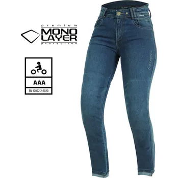 Moto kalhoty Trilobite Downtown 2.0 monolayer AAA ladies blue jeans vel. 30