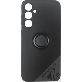 Pouzdro na mobilní telefon 1Mcz Grip Ring kryt s držákem na prst pro Samsung Galaxy S23 FE, černá