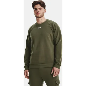 Pánská mikina Pánská mikina Under Armour UA Rival Fleece Crew 1379755-390 Zelená MD