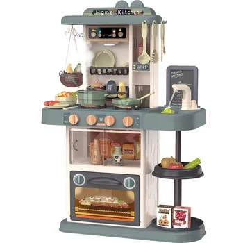 Dětská kuchyňka Gordon G300 Dětská kuchyňka se zvuky, 38 dílů, béžovo-modrá