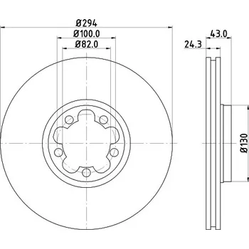 Brzdový kotouč Brzdový kotouč HELLA PAGID 8DD 355 107-311