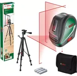 BOSCH UniversalLevel 3 set, křížový laser samonivelační se stativem, červený, 3*AA 0603663905