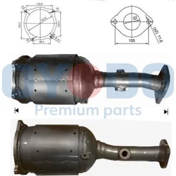 Filtr pevných částic Filtr sazových částic, výfukový systém Moto-Profil 20N0093-OYO