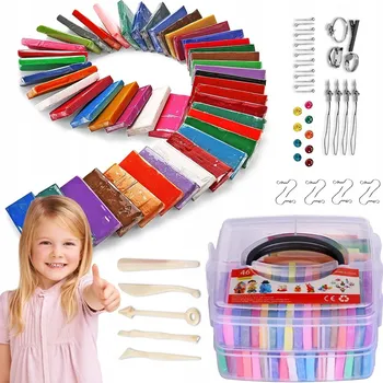 Modelovací hmota KOUZELNÁ POLYMEROVÁ PLASTELÍNA SENSO PĚNOVÁ PLASTELÍNA PĚNOVÁ MODELÍNA SET