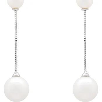 Náušnice Náušnice z bílého zlata s perlami PER2573