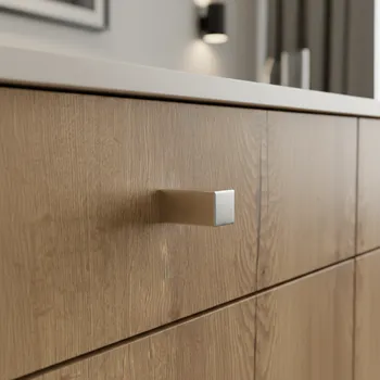 Nábytkové kování Interex Úchytka knopka BLOCK / Hliník