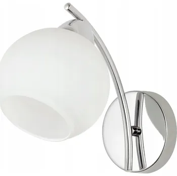 Nástěnné svítidlo AMOS Nástěnná lampa chromová 1x40W E27 bílé stínidlo 21-35011