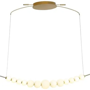 LED závěsné svítidlo 3100 lm 3000K zlatá/bílá ITALUX Ronza PND-36472-37W-3K-GD