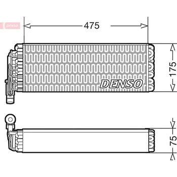 Klimatizace automobilu Výparník, klimatizace DENSO DEV12003