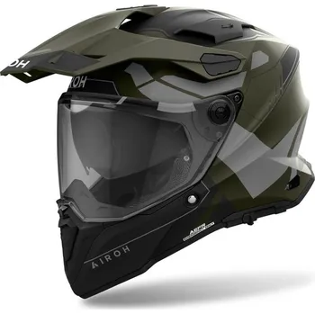 Helma na motorku Enduro helma Airoh Commander 2 Reveal matná zelená XS