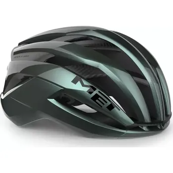 Chránič hlavy MET - helma Trenta 3K Carbon Hyper Teal L (58-61)