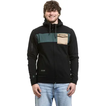 Pánská mikina Meatfly pánská technická mikina Josh Safari | Černá | Velikost M