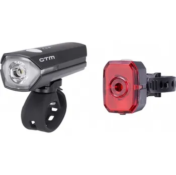 Cyklosvítilna Sada osvětlení CTM IGSUS, 500 lm / 15 lm, USB-C