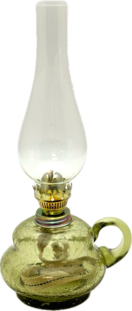 Petrolejová lampa Anna - Krakle - lesní zelená | 87632