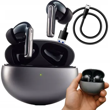 Sluchátka BEZDRÁTOVÁ SLUCHÁTKA DO UŠÍ Bluetooth 5.3 ANC ENC TWS POUZDRO INDUKČNÍ NABÍJENÍ