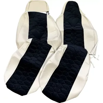 Ochranný autopotah Potahy sedadla Scania NTG - černé/béžové