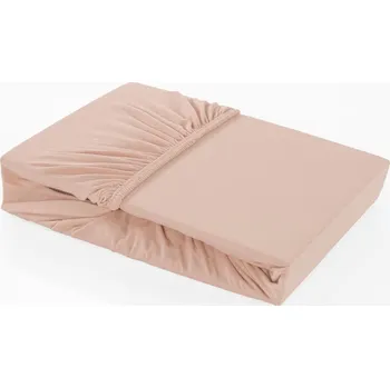 Prostěradlo Barevné napínací prostěradlo Klinmam Home Elastan, barva růžová, 180-200x200 cm